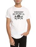 Weezer Skull & Crossbones T-Shirt, WHITE, hi-res