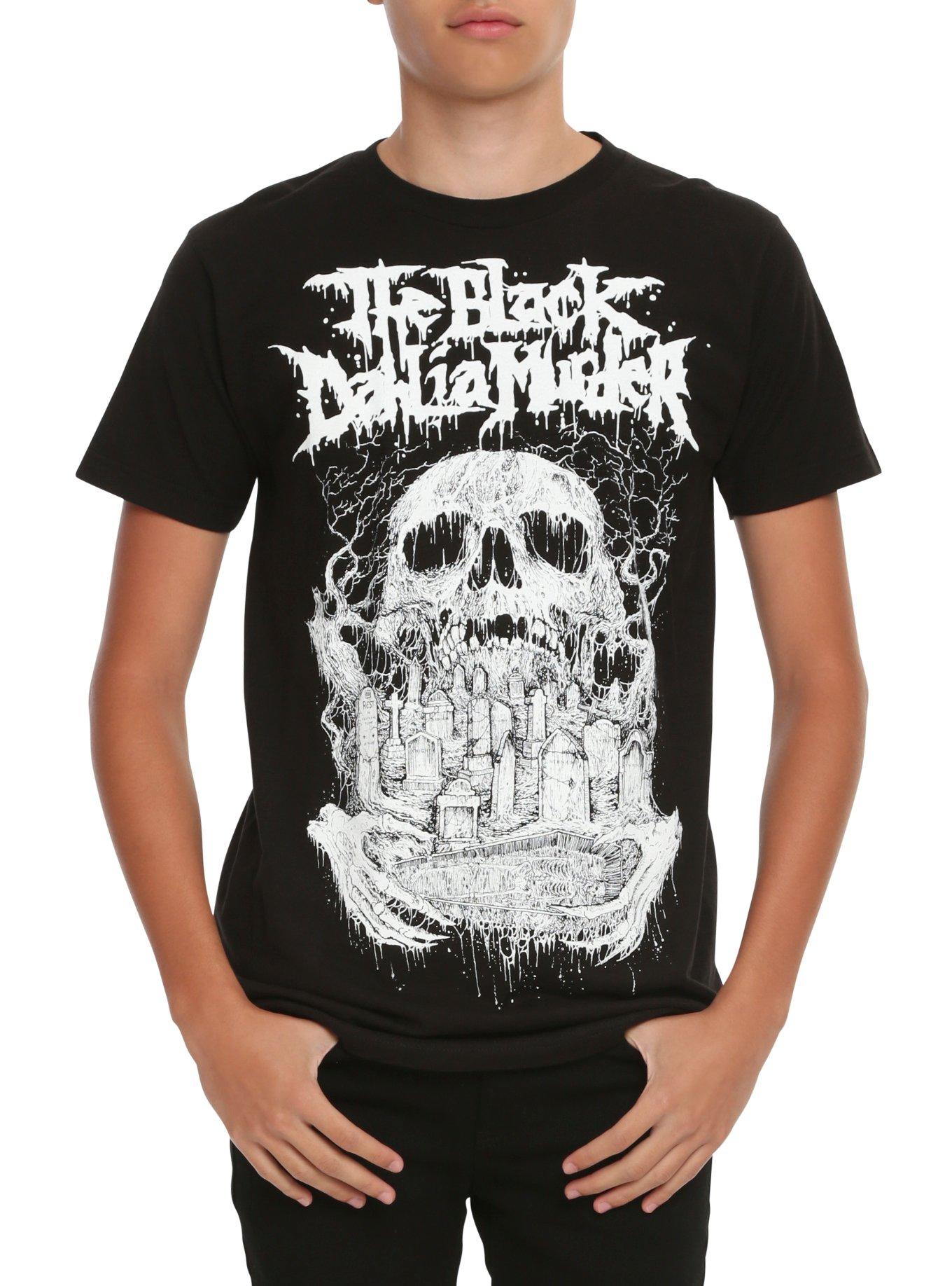 The Black Dahlia Murder Skull Graveyard T-Shirt, BLACK, hi-res