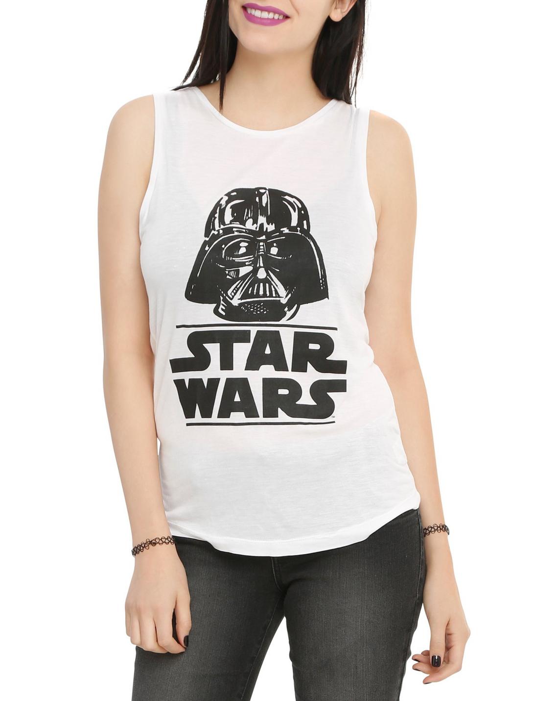 Star Wars Darth Vader Girls Muscle Top, WHITE, hi-res