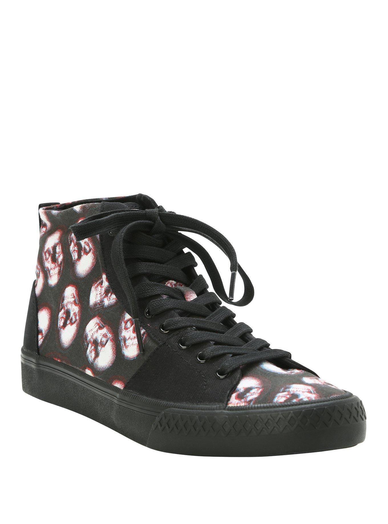 Og hold tøffel Ciro Iron Fist Skull Of Doom Hi-Top Sneakers | Hot Topic