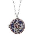 Disney Beauty And The Beast Stained Glass Rose Locket Necklace, , hi-res