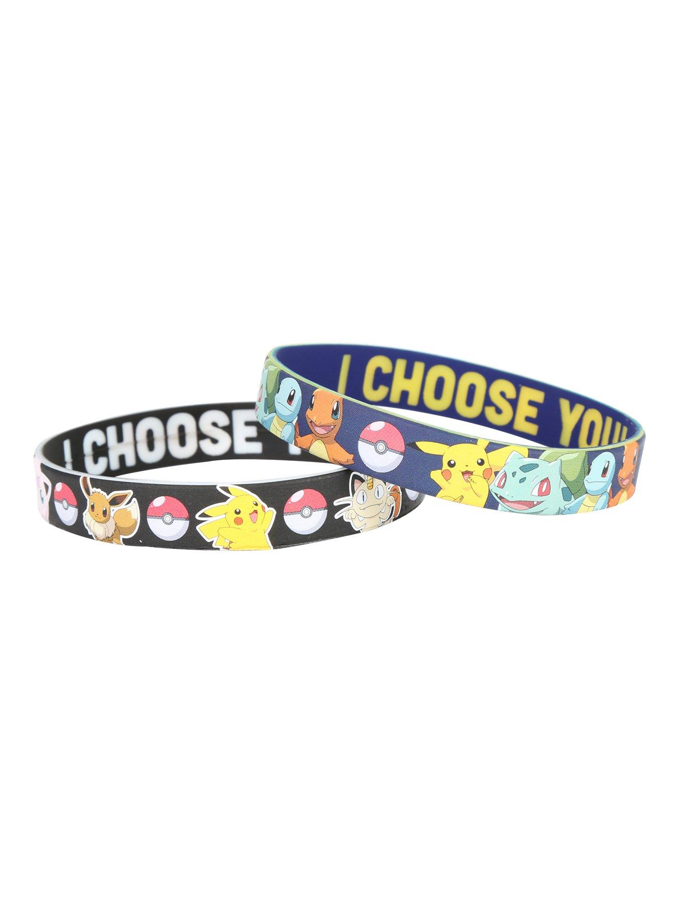 Pokemon Characters Rubber Bracelet Pack, , hi-res
