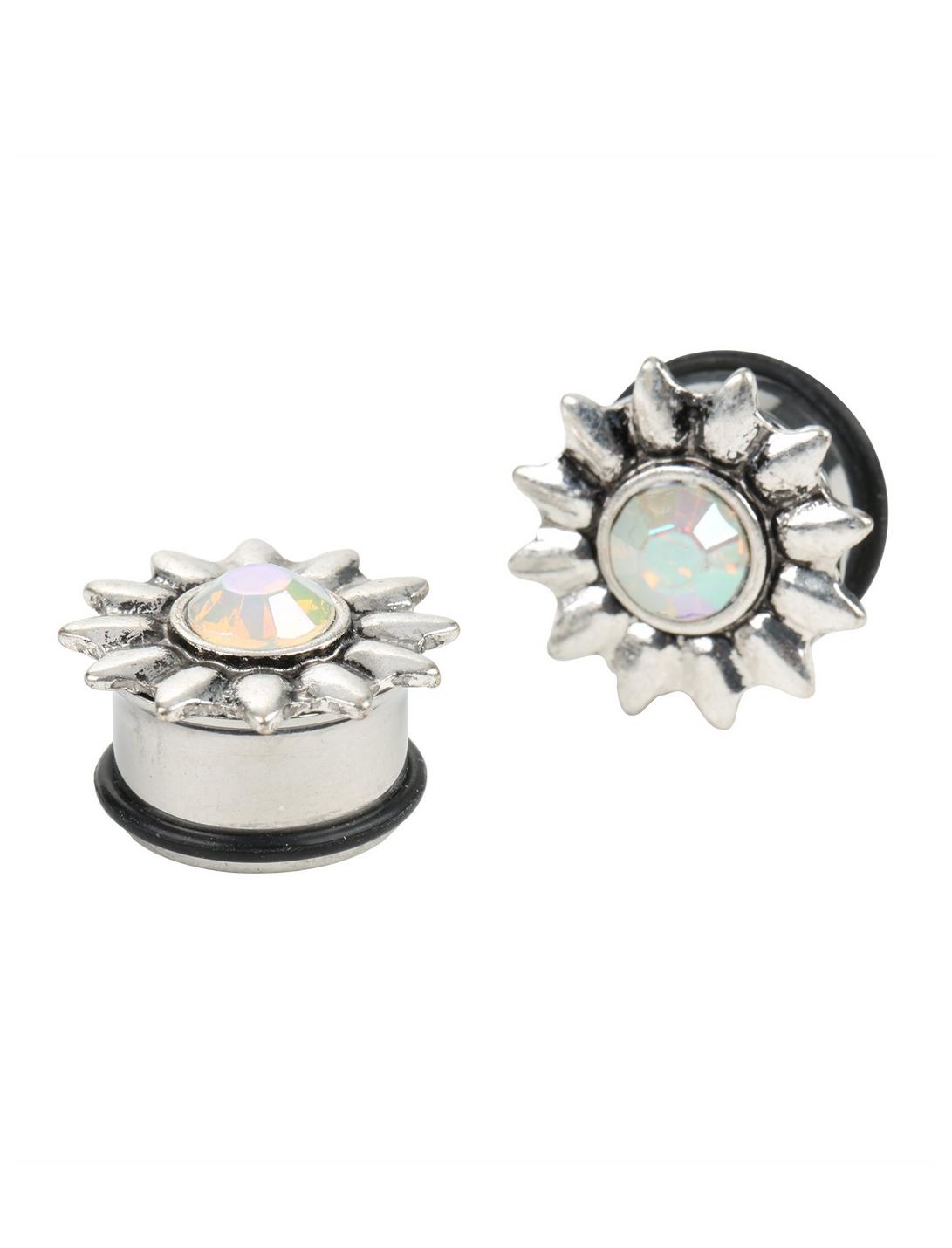 Steel Opal Flower Plug 2 Pack, , hi-res