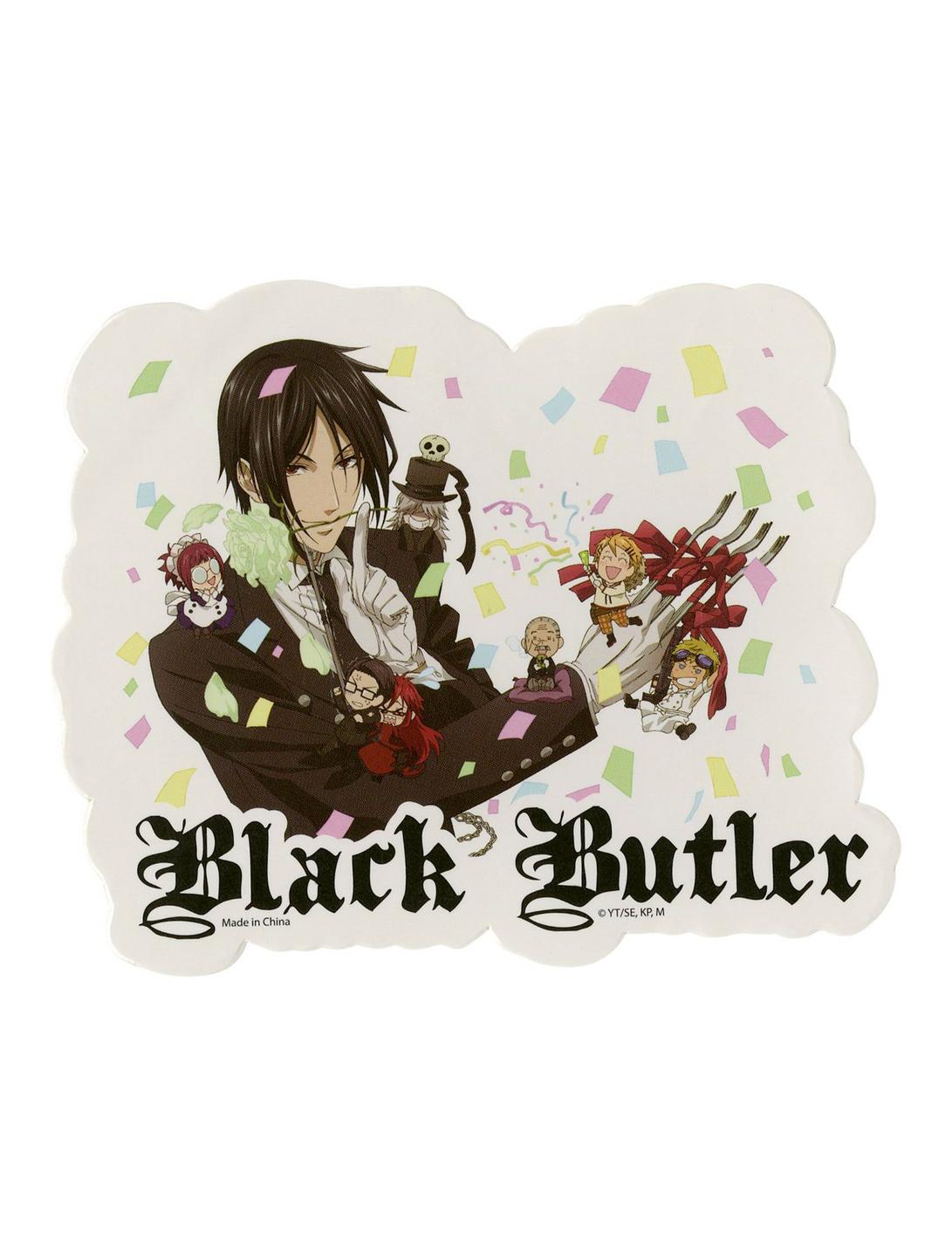 Black Butler Confetti Sebastian Sticker, , hi-res