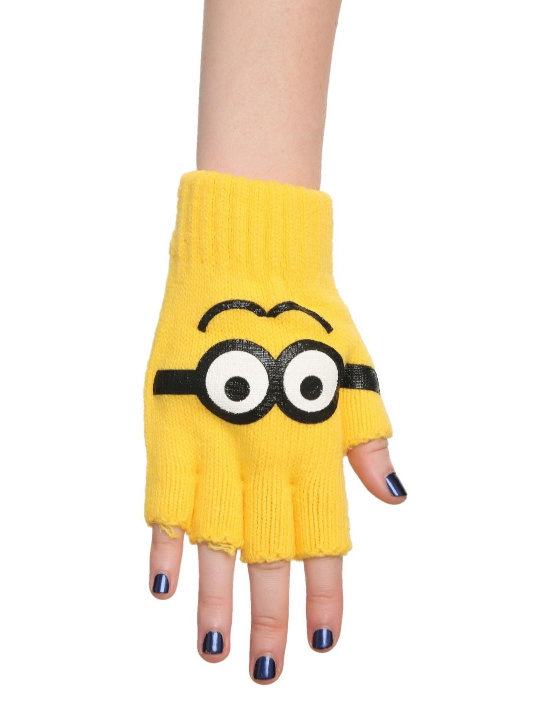 Despicable Me Minion Fingerless Gloves, , hi-res