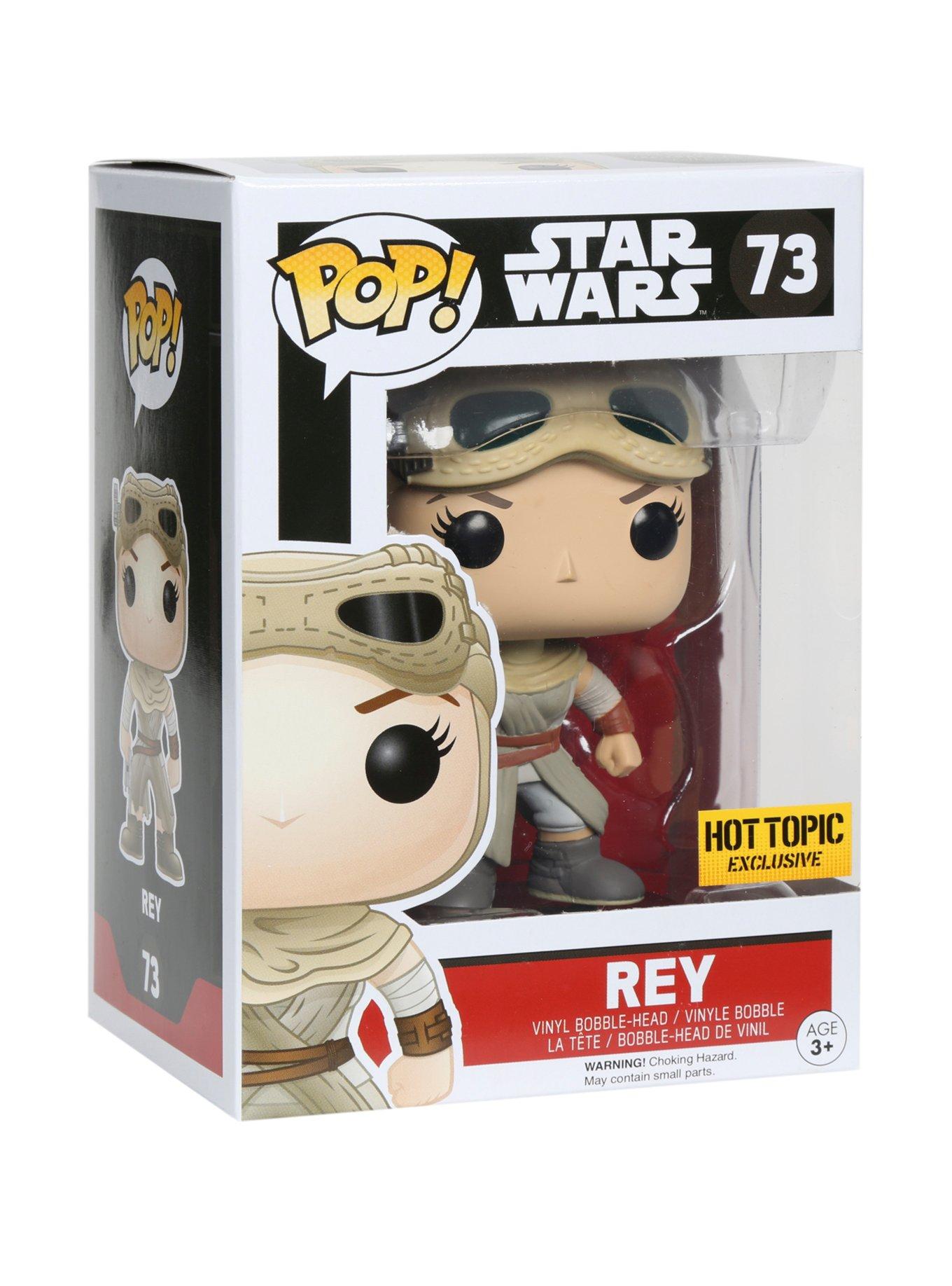 Funko Star Wars: The Force Awakens Pop! Rey Vinyl Bobble-Head Hot Topic Exclusive, , hi-res