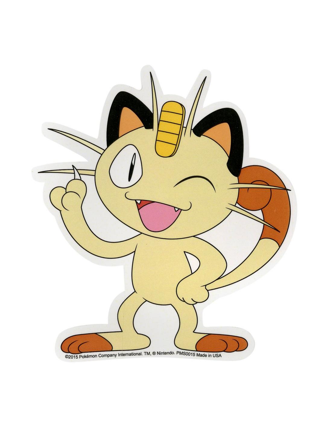 Pokemon Meowth Sticker, , hi-res