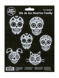 Day Of The Dead Sugar Skull Family Car Sticker Set, , hi-res