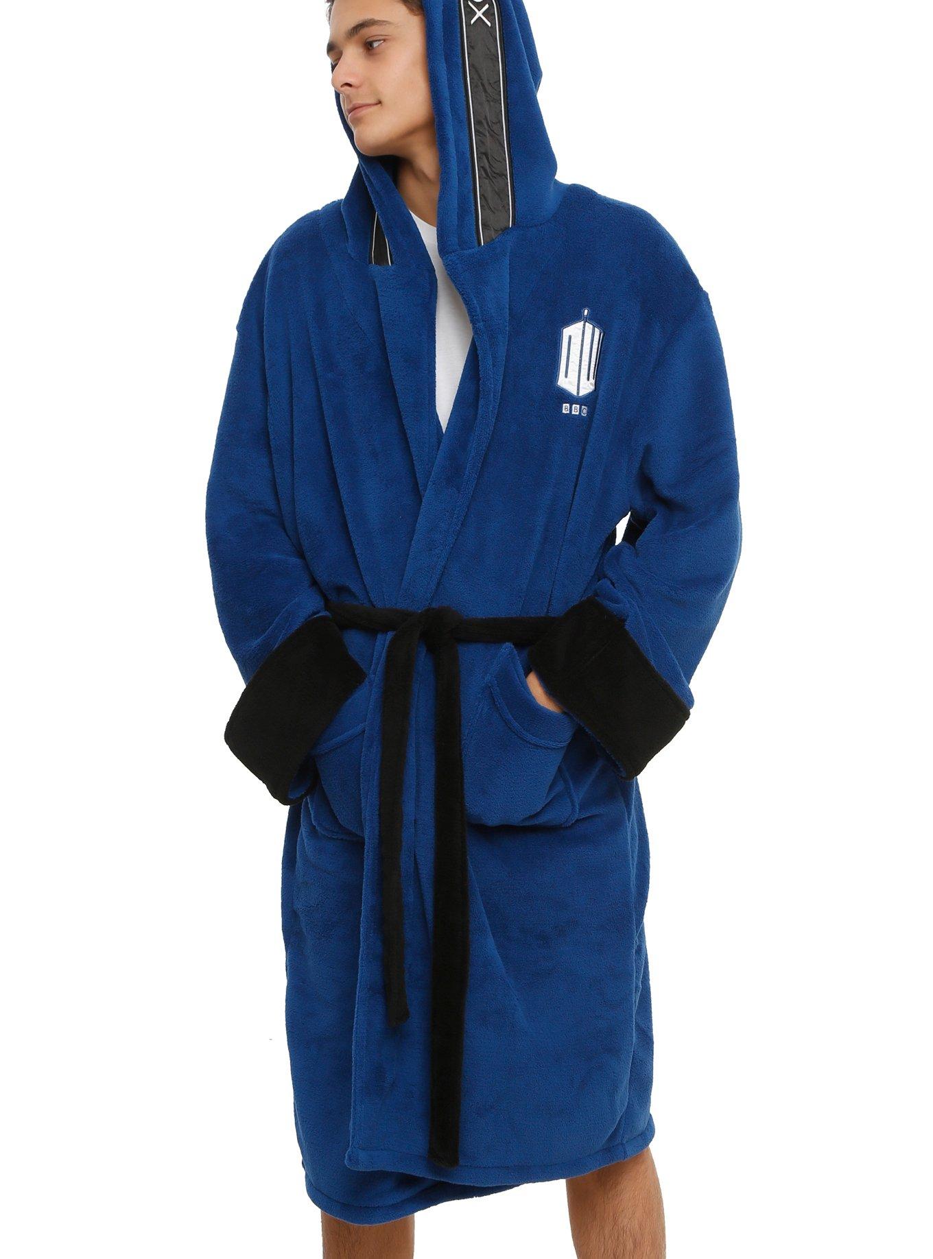 Doctor Who TARDIS Bathrobe, BLACK, hi-res