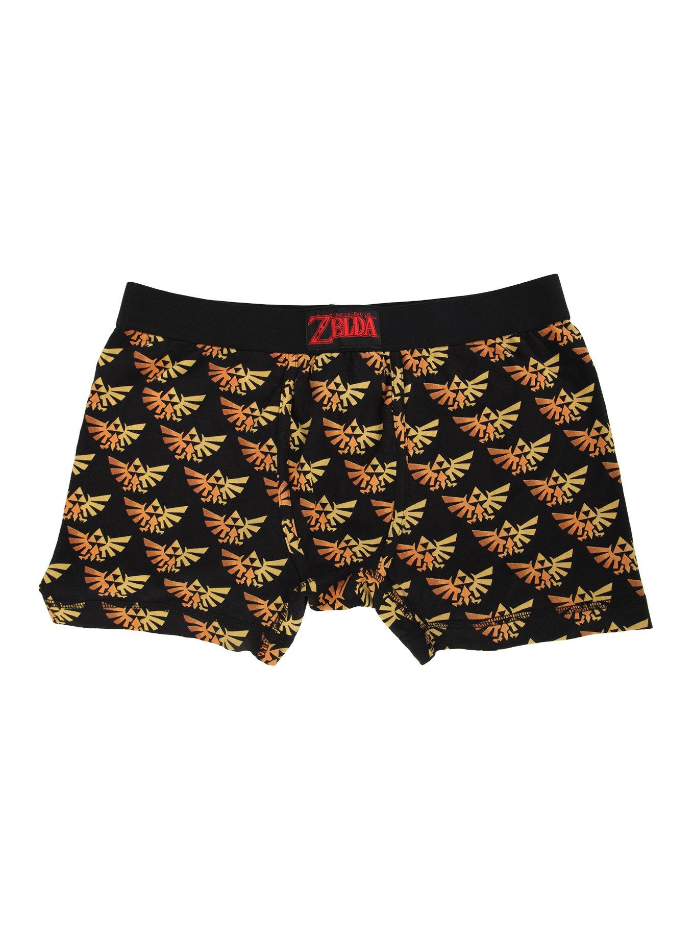 The Legend Of Zelda Triforce Boxer Briefs, BLACK, hi-res