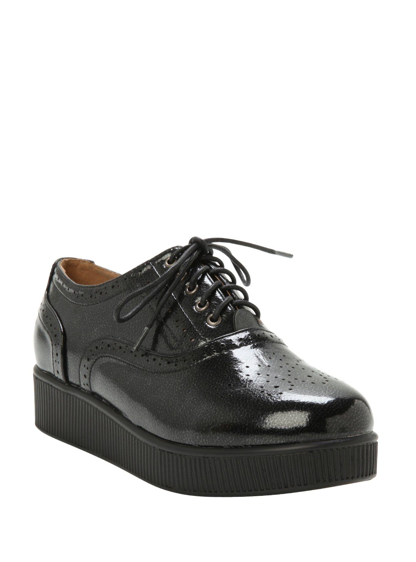 Black LaceUp Creepers Hot Topic