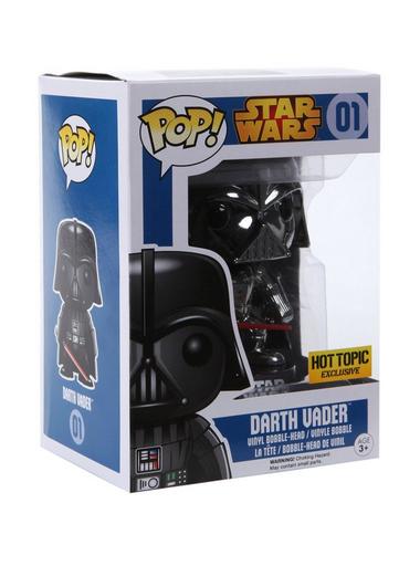 美品】Funko POP ダースベイダー #01 クローム銀 Funko Pop! Vinyl: Star Wars - Darth Vader - (Metallic