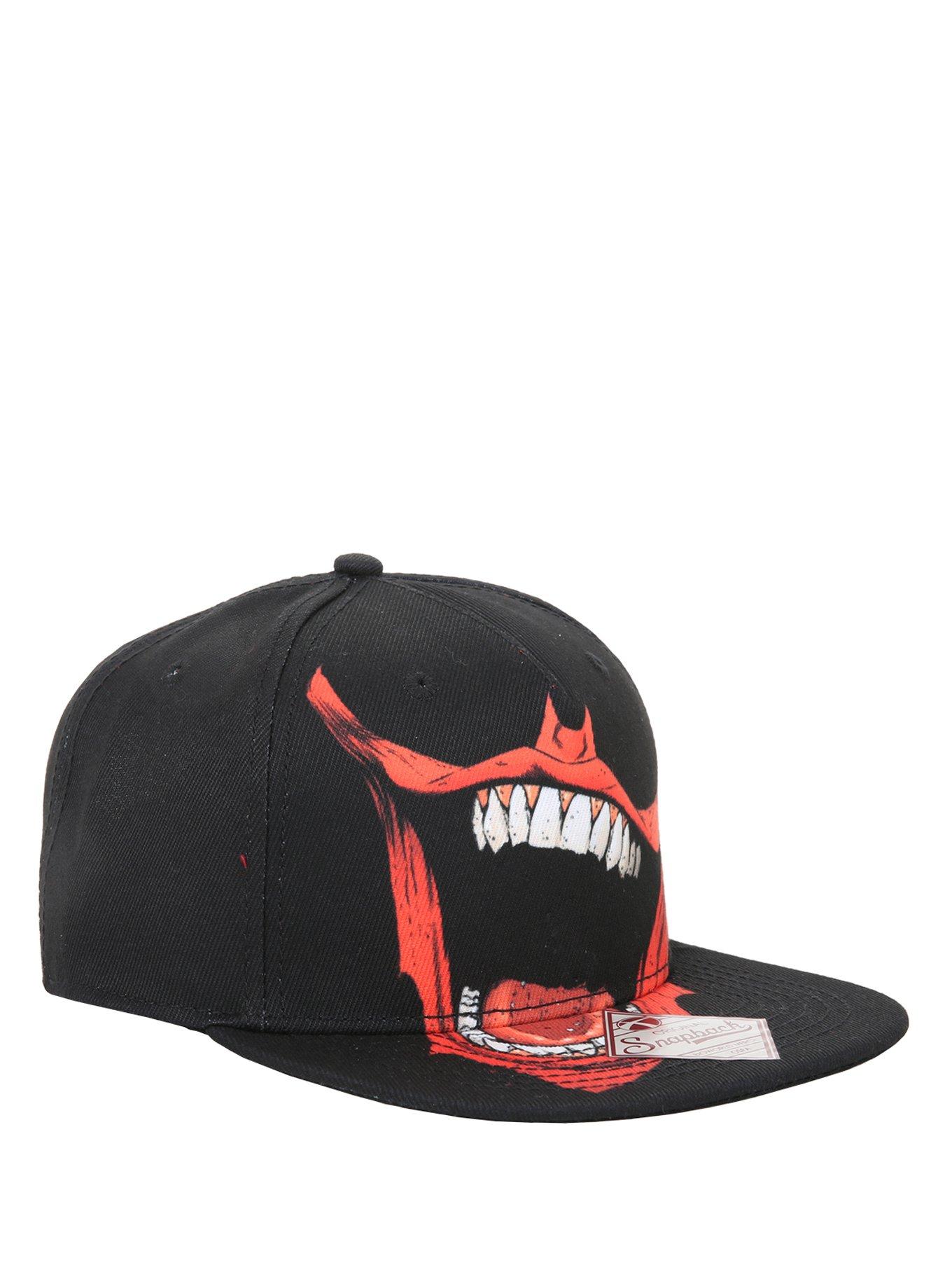 DC Comics Batman The Joker Bat Mouth Snapback Hat, , hi-res