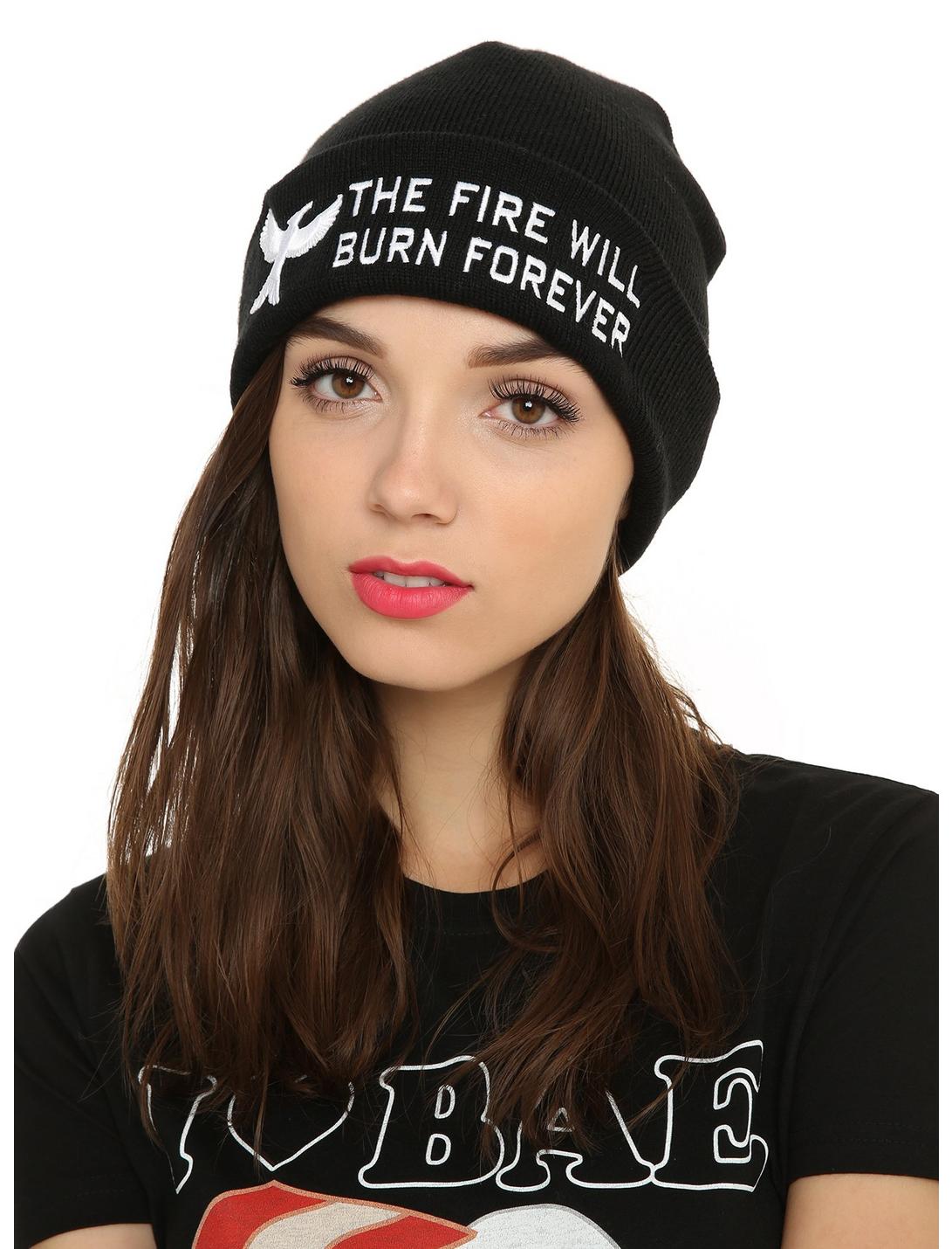 The World Of The Hunger Games Fire Will Burn Forever Watchman Beanie, , hi-res