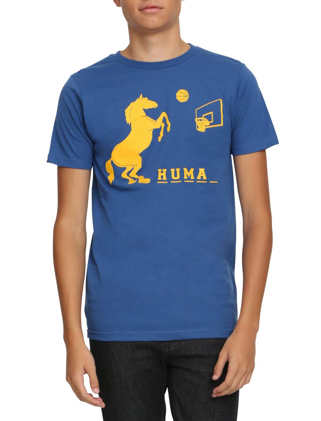 Horse Huma T-Shirt, BLACK, hi-res
