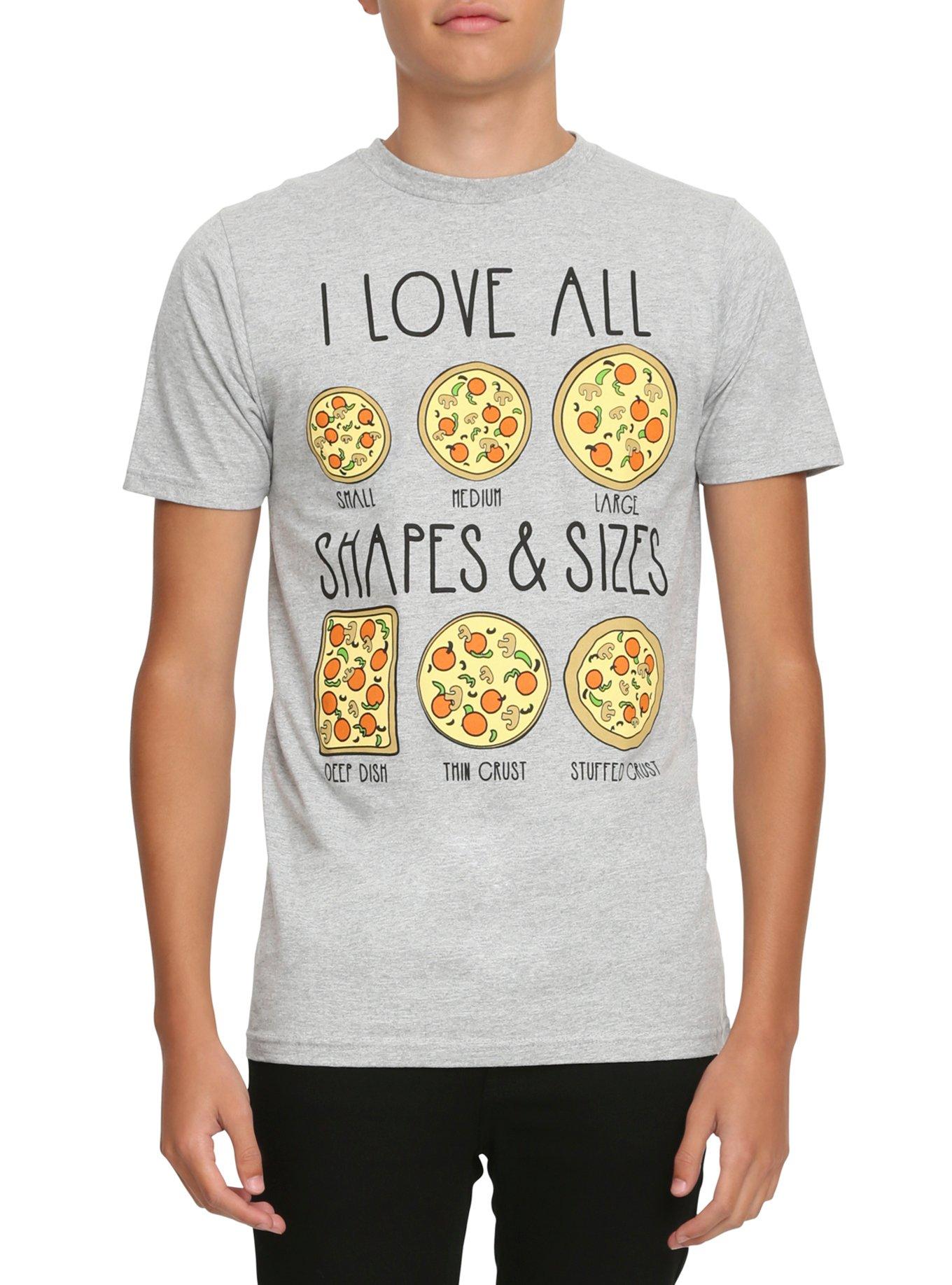 I Love All Shapes & Sizes T-Shirt, BLACK, hi-res