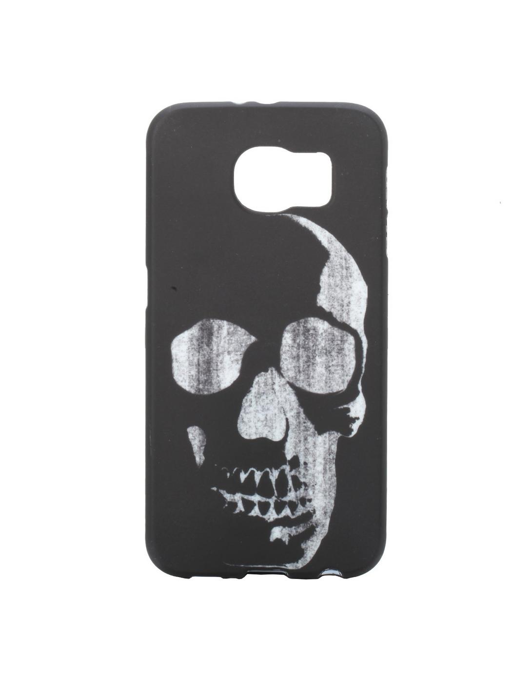 Black & White Skull Galaxy S6 Phone Case, , hi-res