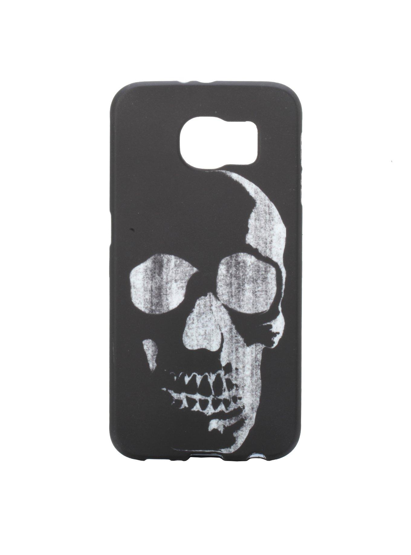 Black & White Skull Galaxy S6 Phone Case, , hi-res