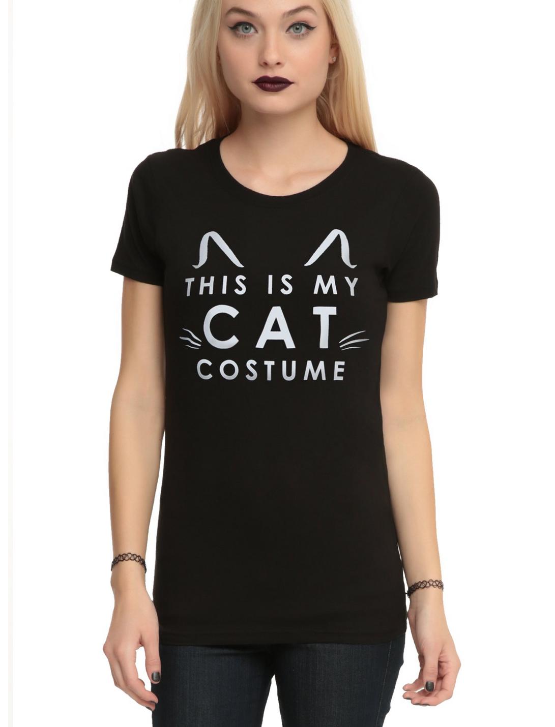 This Is My Cat Costume Girls T-Shirt, BLACK, hi-res