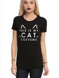 This Is My Cat Costume Girls T-Shirt, BLACK, hi-res