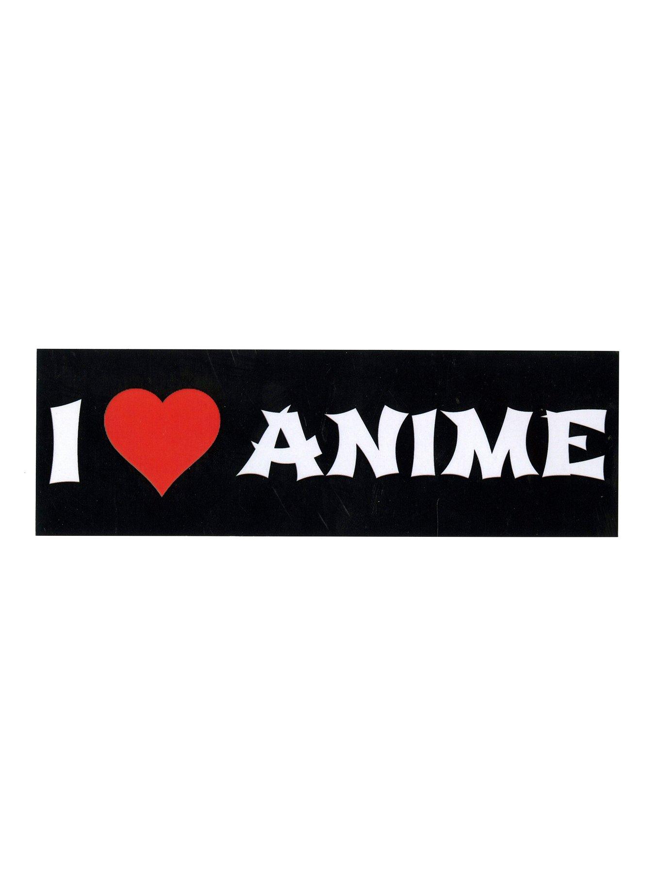 I (Heart) Anime Sticker, , hi-res