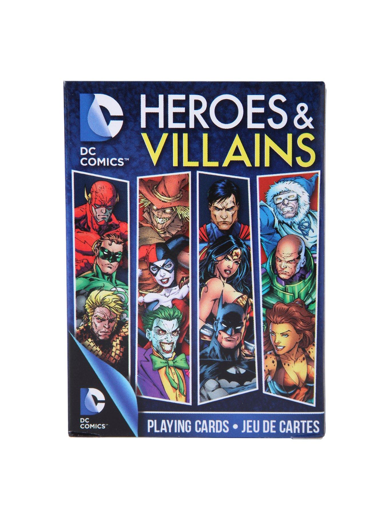 DC Comics Heroes and Villains Playing Cards, , hi-res