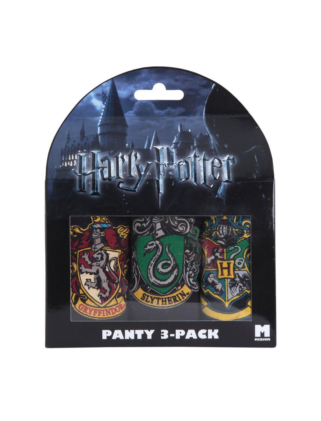 Harry Potter Hogwarts School of Witchcraft & Wizardry Panty 3 Pack, BLACK, hi-res