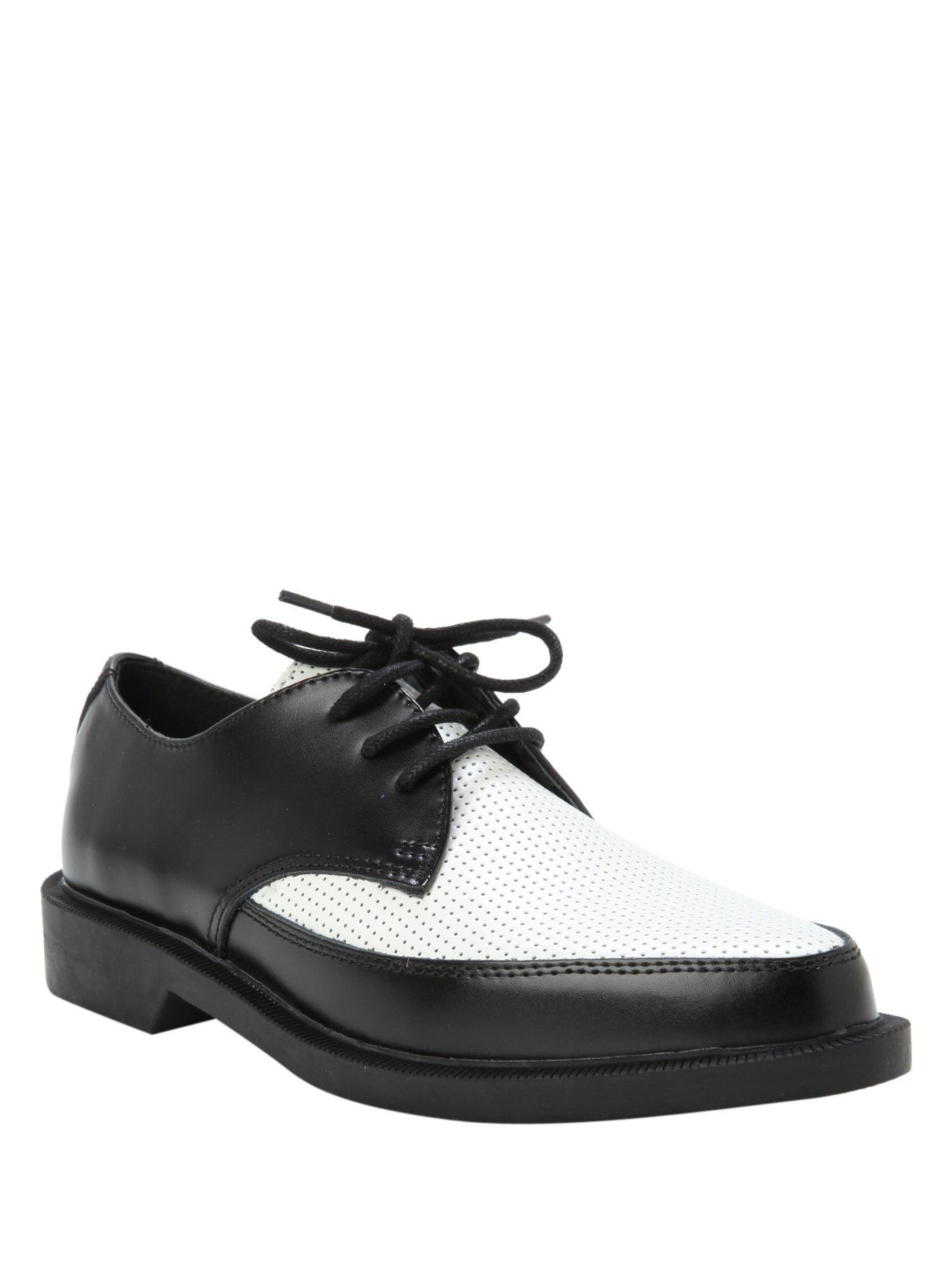 T.U.K. Black & White Jam Shoe, BLACK, hi-res