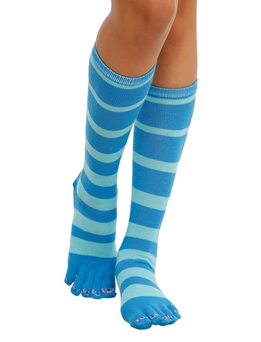 Disney Lilo & Stitch Striped Toe Socks, , hi-res