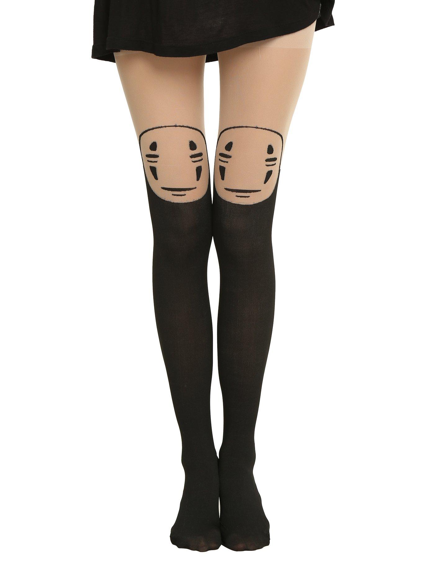 Spirited Away No Face Tights, BLACK, hi-res