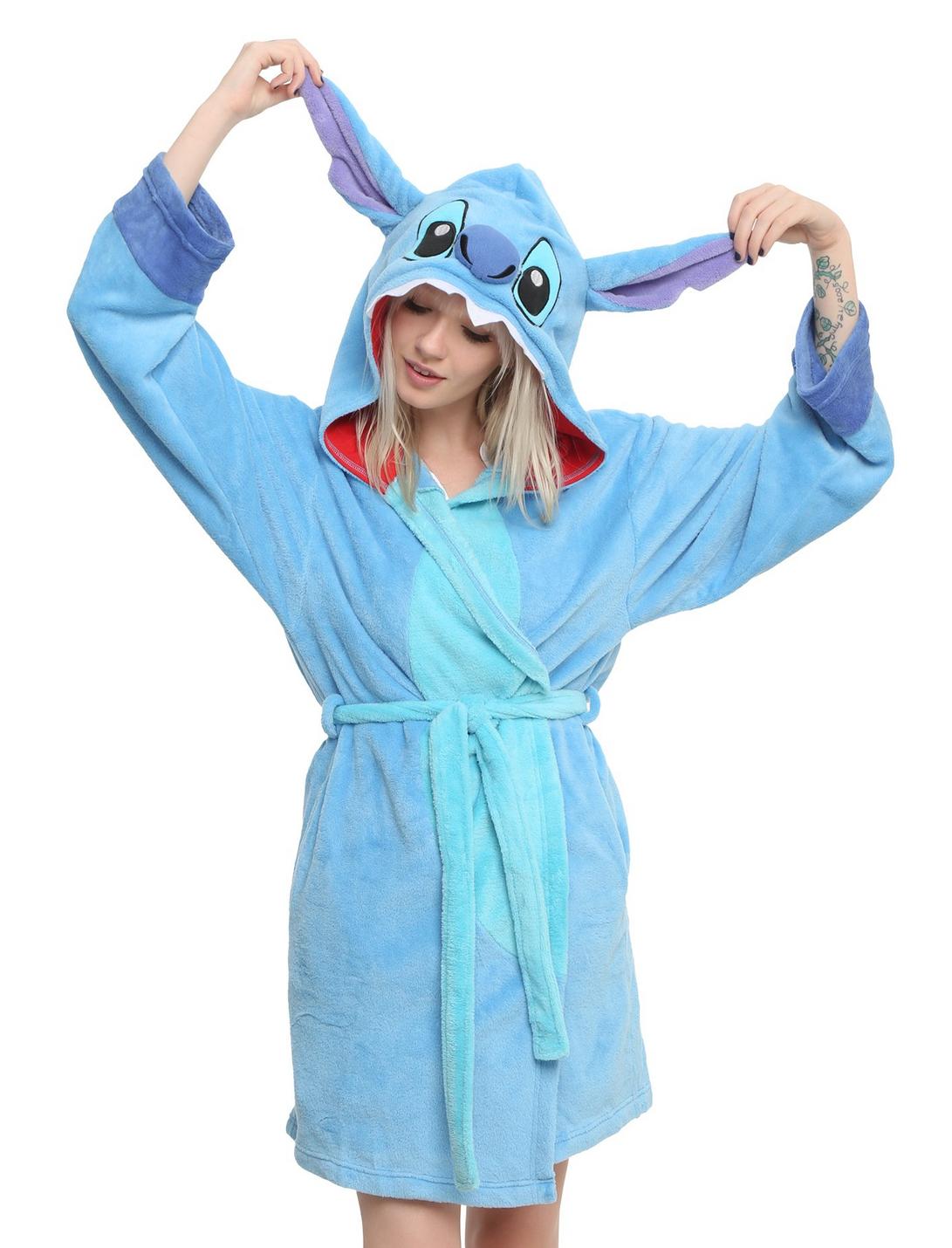 Disney Lilo & Stitch Stitch Girls Hooded Robe | Hot Topic