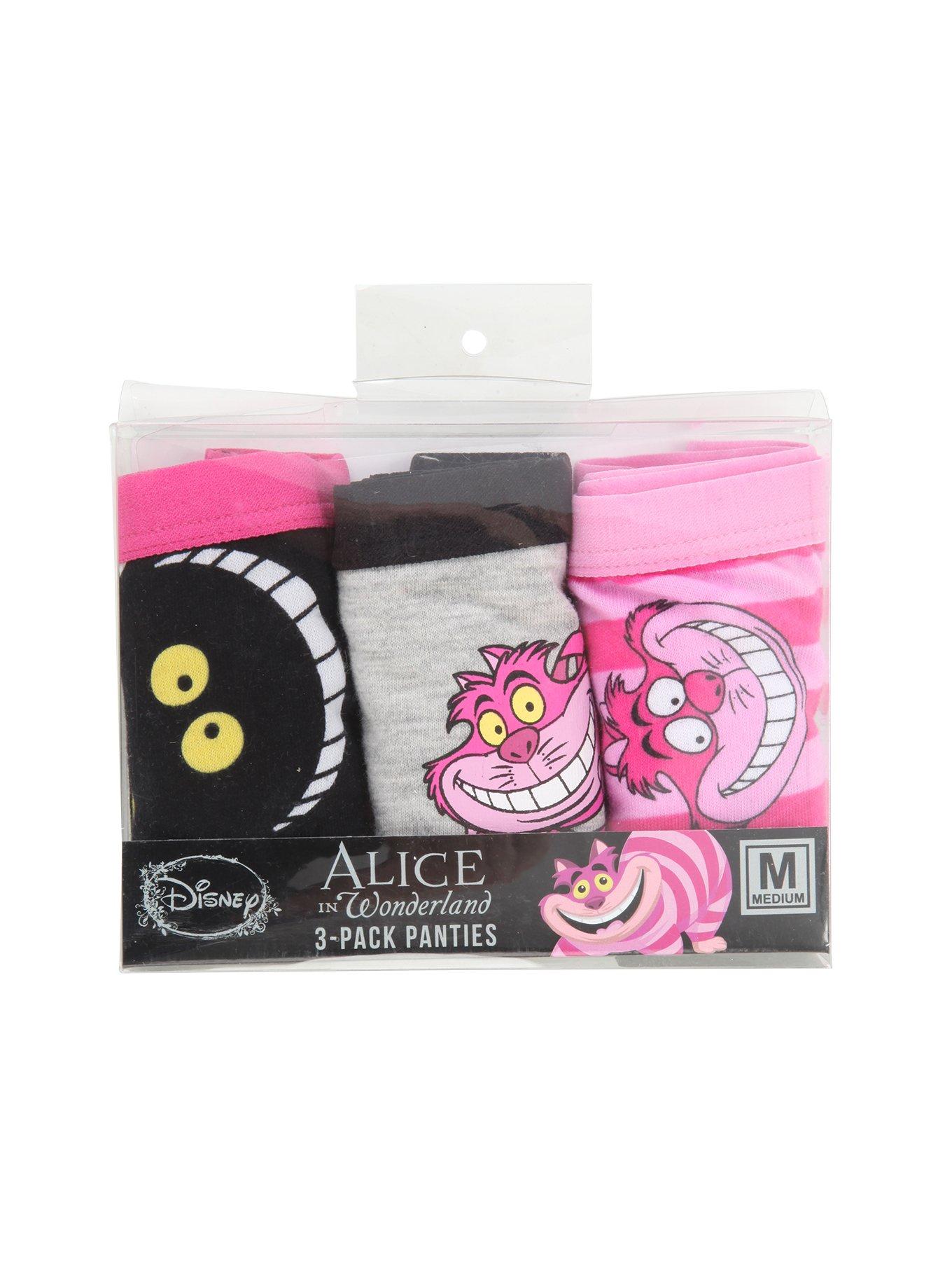 Disney Alice In Wonderland Cheshire Cat Panty Set, BLACK, hi-res