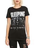 Sleeping With Sirens Photo Girls T-Shirt, BLACK, hi-res