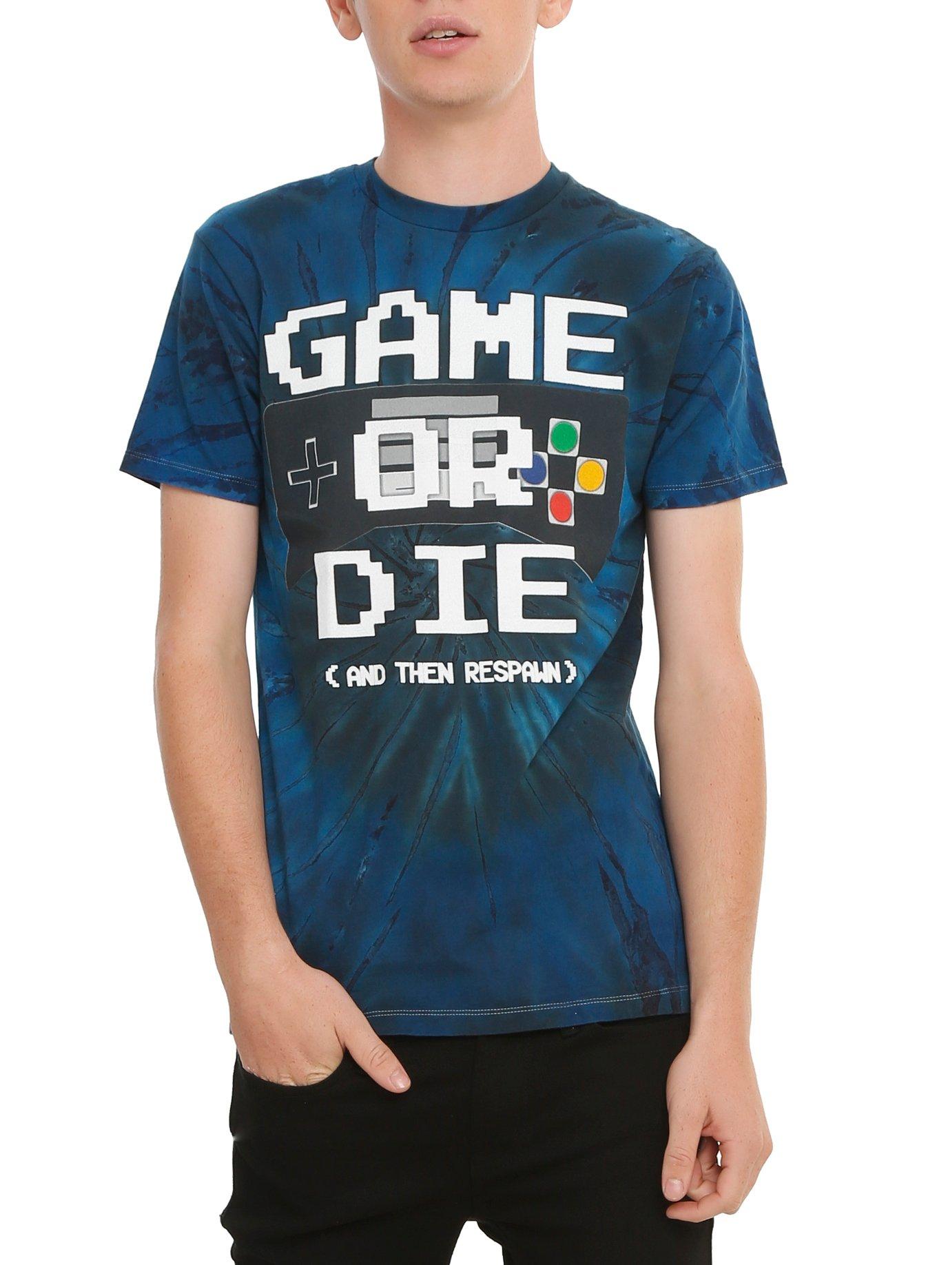 Game Or Die Tie Dye T-Shirt, ROYAL BLUE, hi-res
