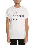 Cool Text Emoji T-Shirt, WHITE, hi-res