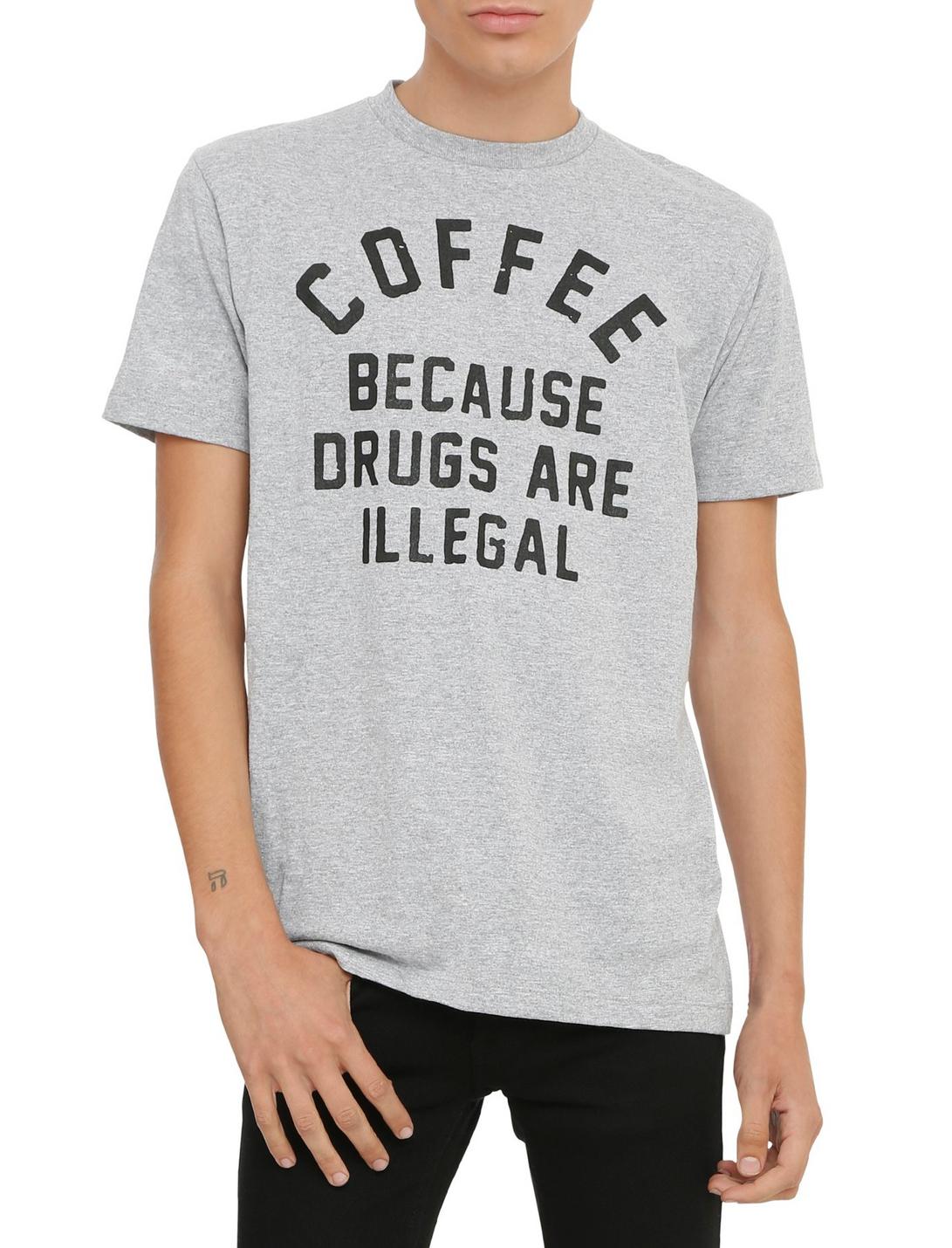 Coffee T-Shirt, HEATHER GREY, hi-res