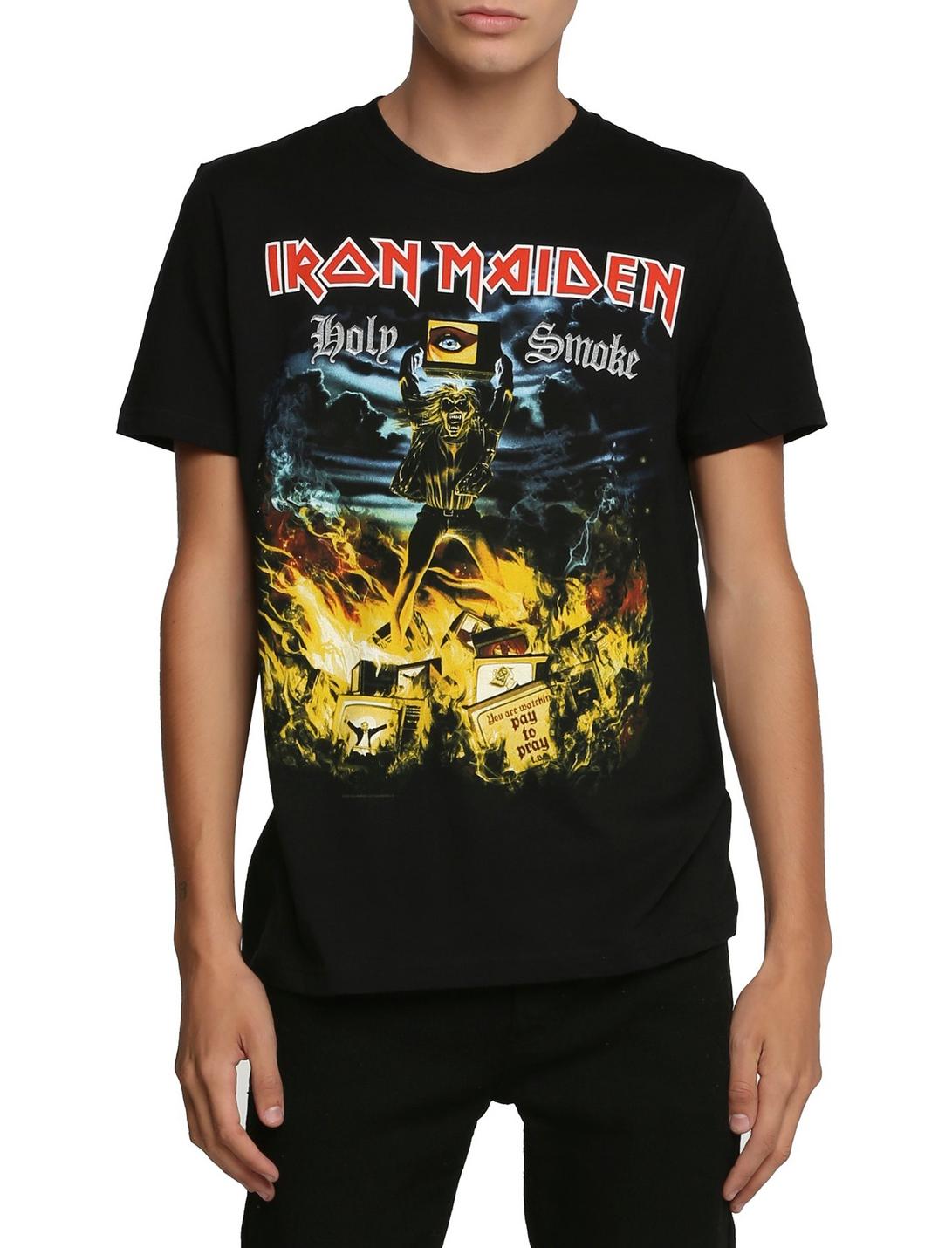 Iron Maiden Holy Smoke T-Shirt, BLACK, hi-res