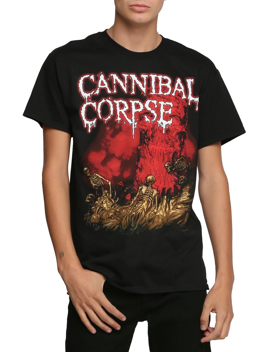 Cannibal Corpse Skeletons T-Shirt, BLACK, hi-res
