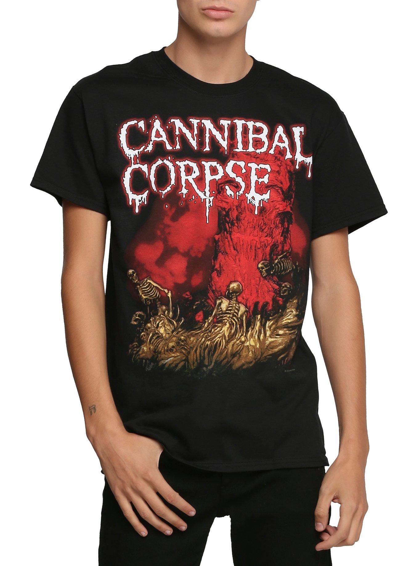 Cannibal Corpse Skeletons T-Shirt, BLACK, hi-res