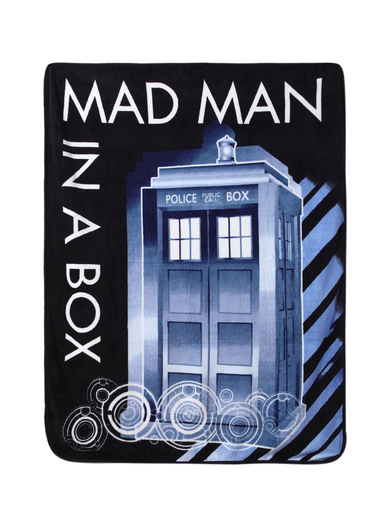 Doctor Who Mad Man In A Box Comfy Throw, , hi-res