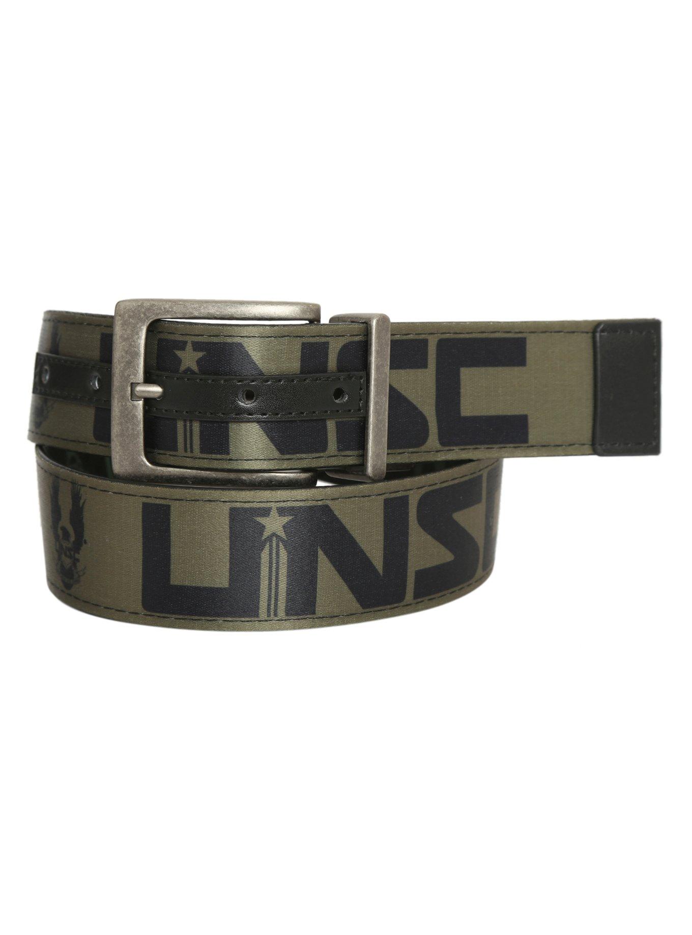 Halo UNSC Reversible Faux Leather Belt | Hot Topic