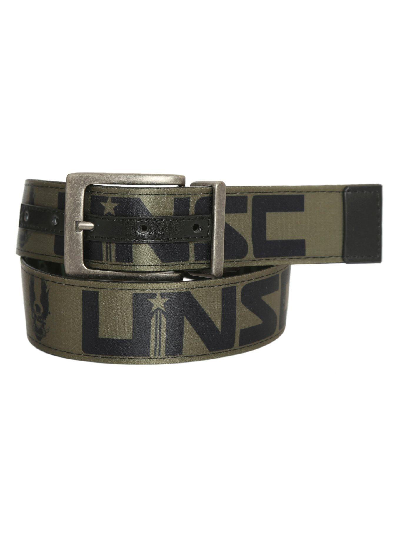 Halo UNSC Reversible Faux Leather Belt, BLACK, hi-res