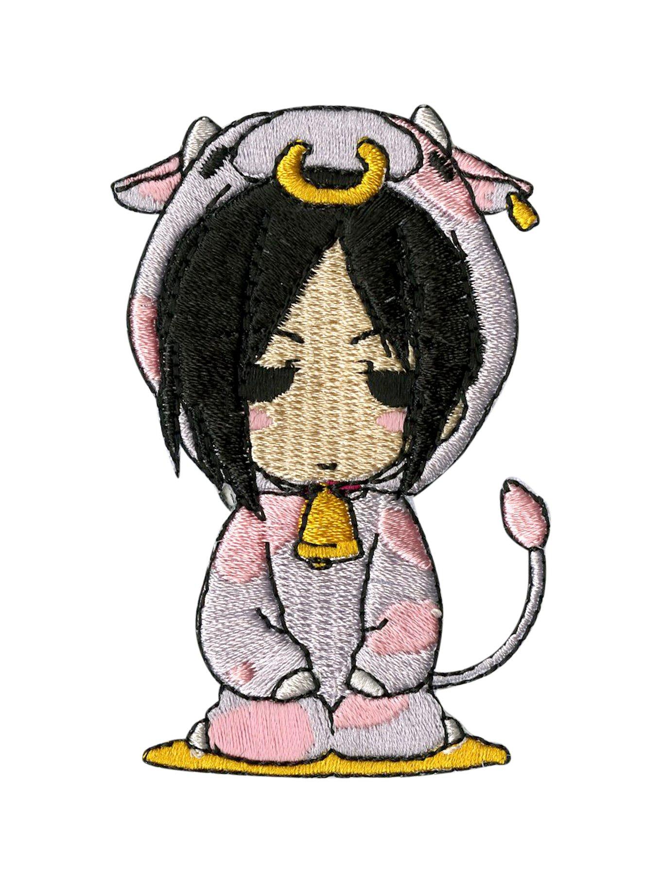 Black Butler Sebastian Cow Suit Patch Hot Topic