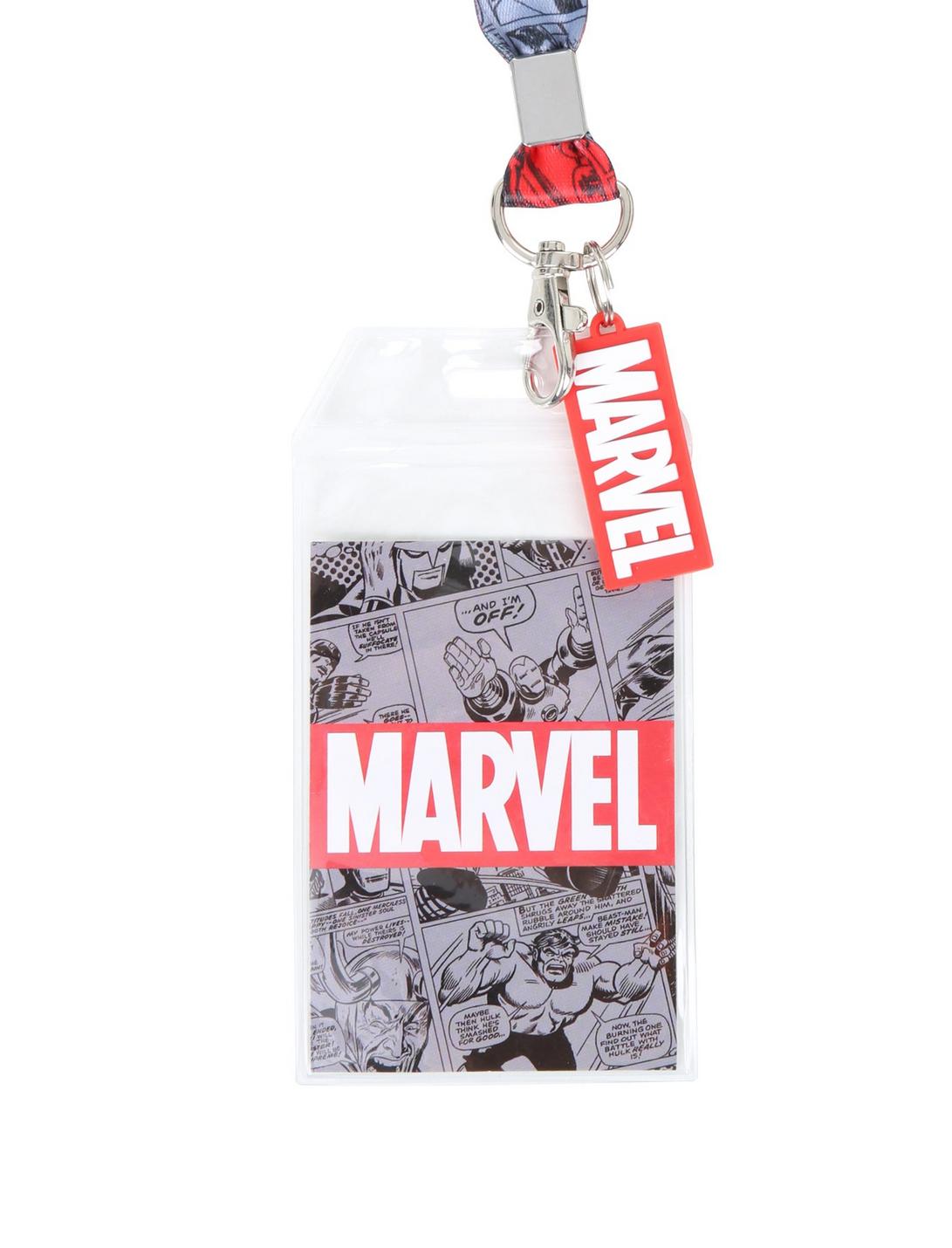 Marvel Logo Comic Lanyard, , hi-res