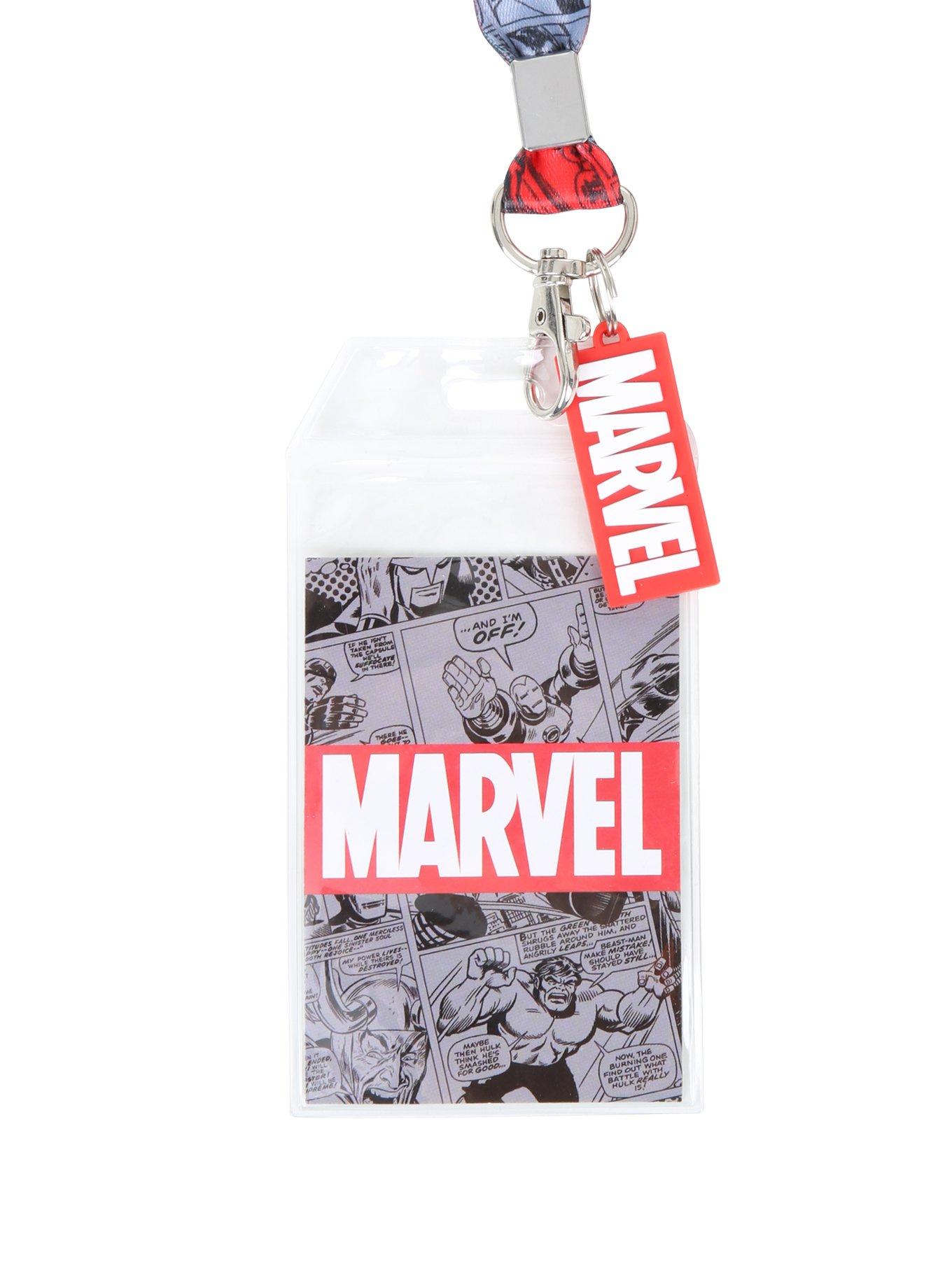 Marvel Logo Comic Lanyard, , hi-res