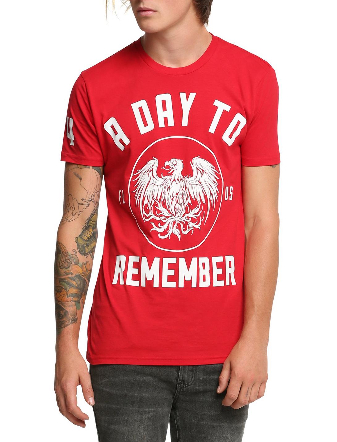 A Day To Remember Phoenix T-Shirt, RED, hi-res