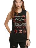 A Day To Remember Hand Drawn Girls Muscle Top, BLACK, hi-res