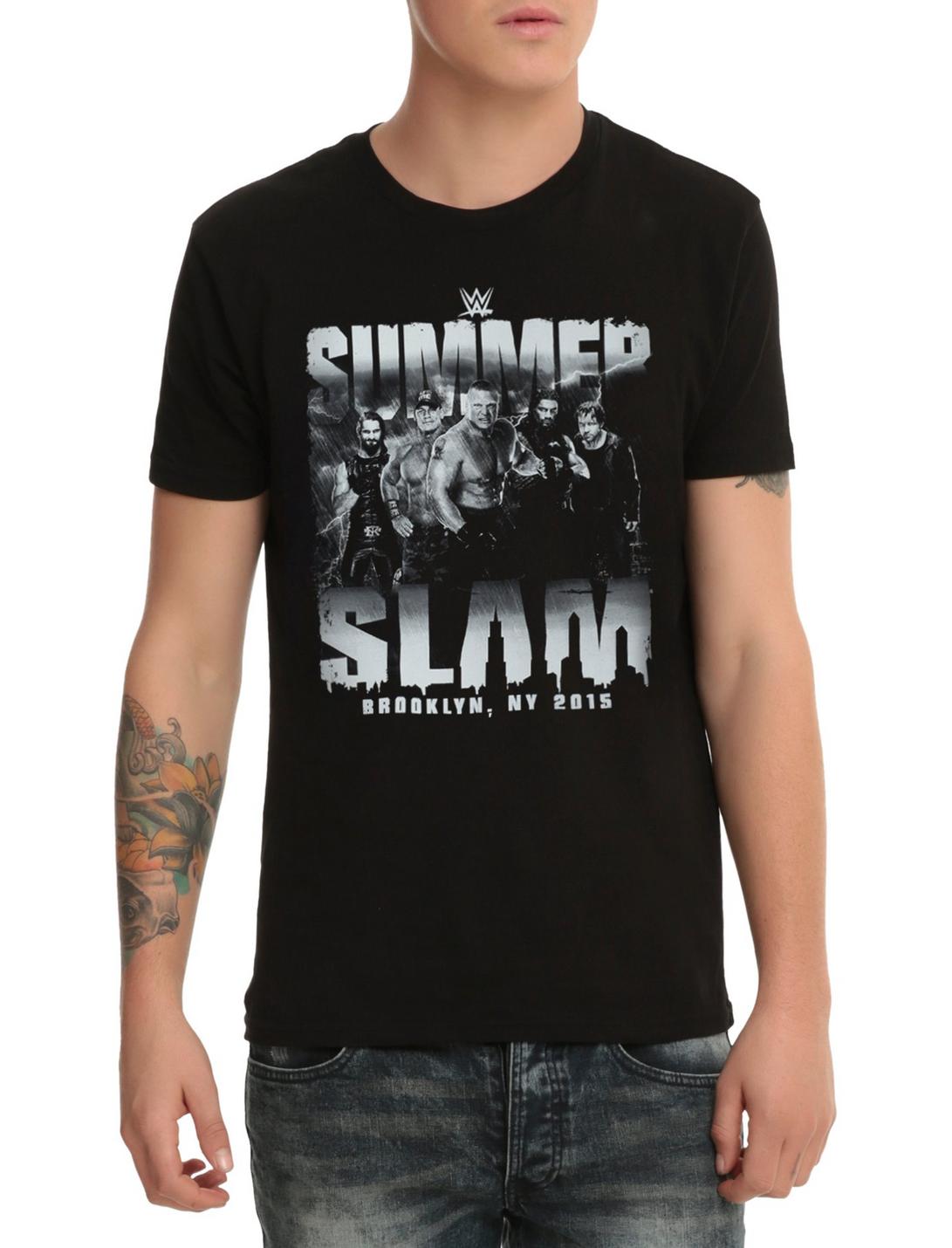 WWE SummerSlam 2015 T-Shirt, BLACK, hi-res