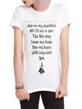 Bring Me The Horizon Deathbeds Lyrics Girls T-Shirt, WHITE, hi-res