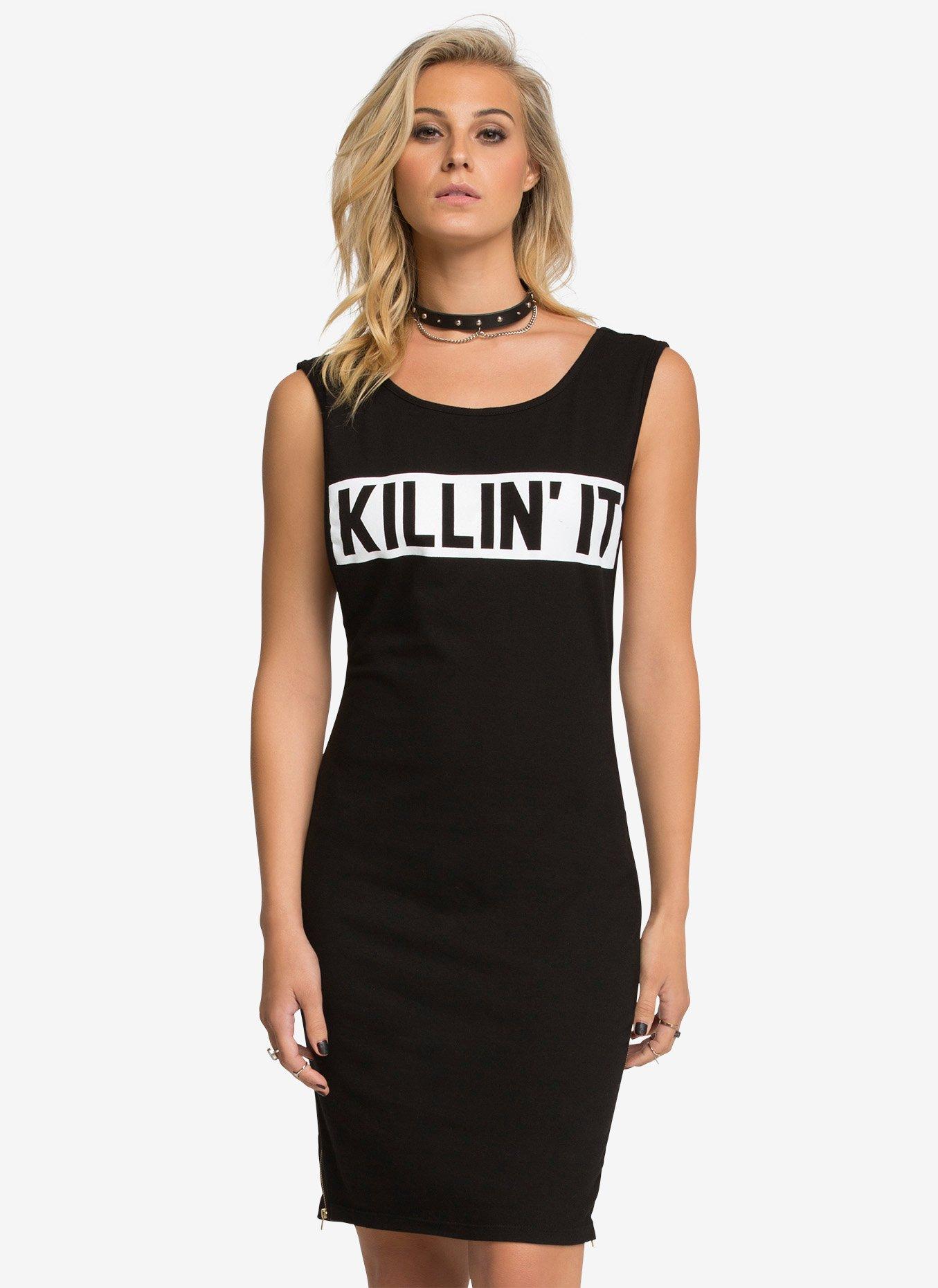 Killin' It Dress, BLACK, hi-res